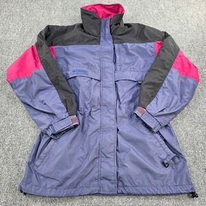 Columbia Gizzmo Color Block Rain Jacket Women's Lightweight Coat‎